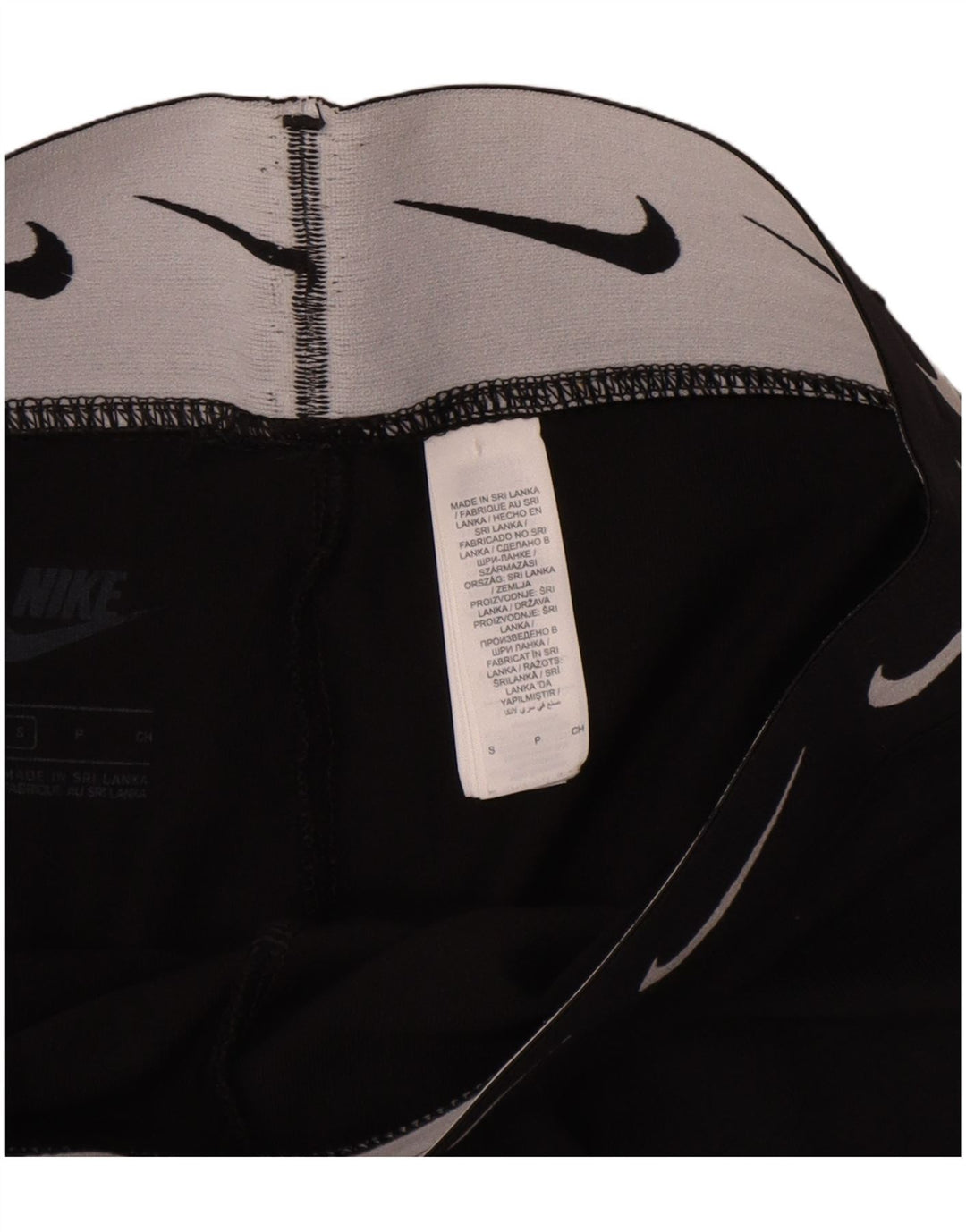 Nike Legging graphique pour femme UK 8 Small Noir Coton