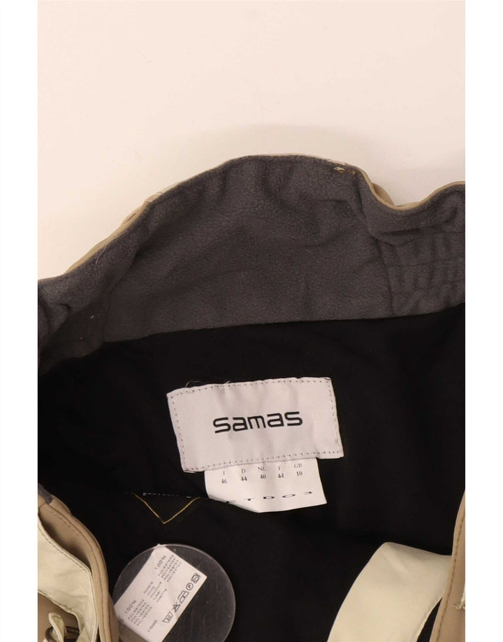Samas Pantalon de ski femme UK 10 Small Beige Colourblock Polyester