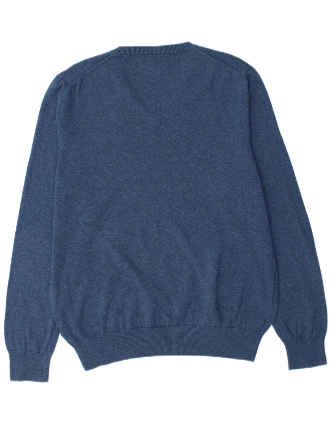 MARKS & SPENCER Pull col V pour homme en coton bleu Taille L