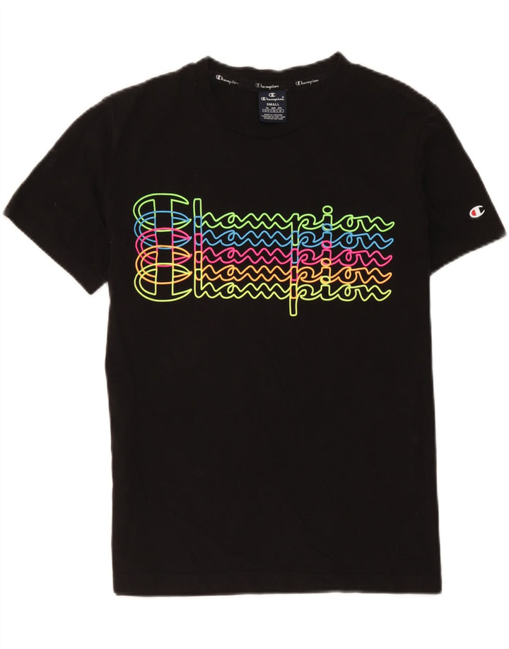 Champion T-Shirt Graphique Homme Petit Noir