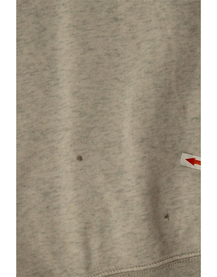 Nike Pull à capuche graphique en coton gris moyen pour homme