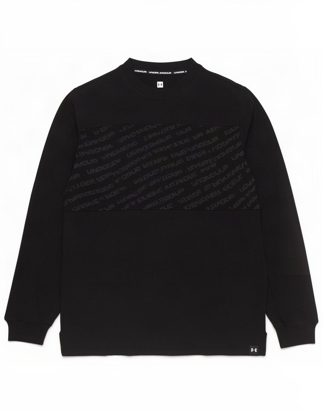 Under Armour Haut Graphique à Manches Longues Homme Noir Moyen Coton