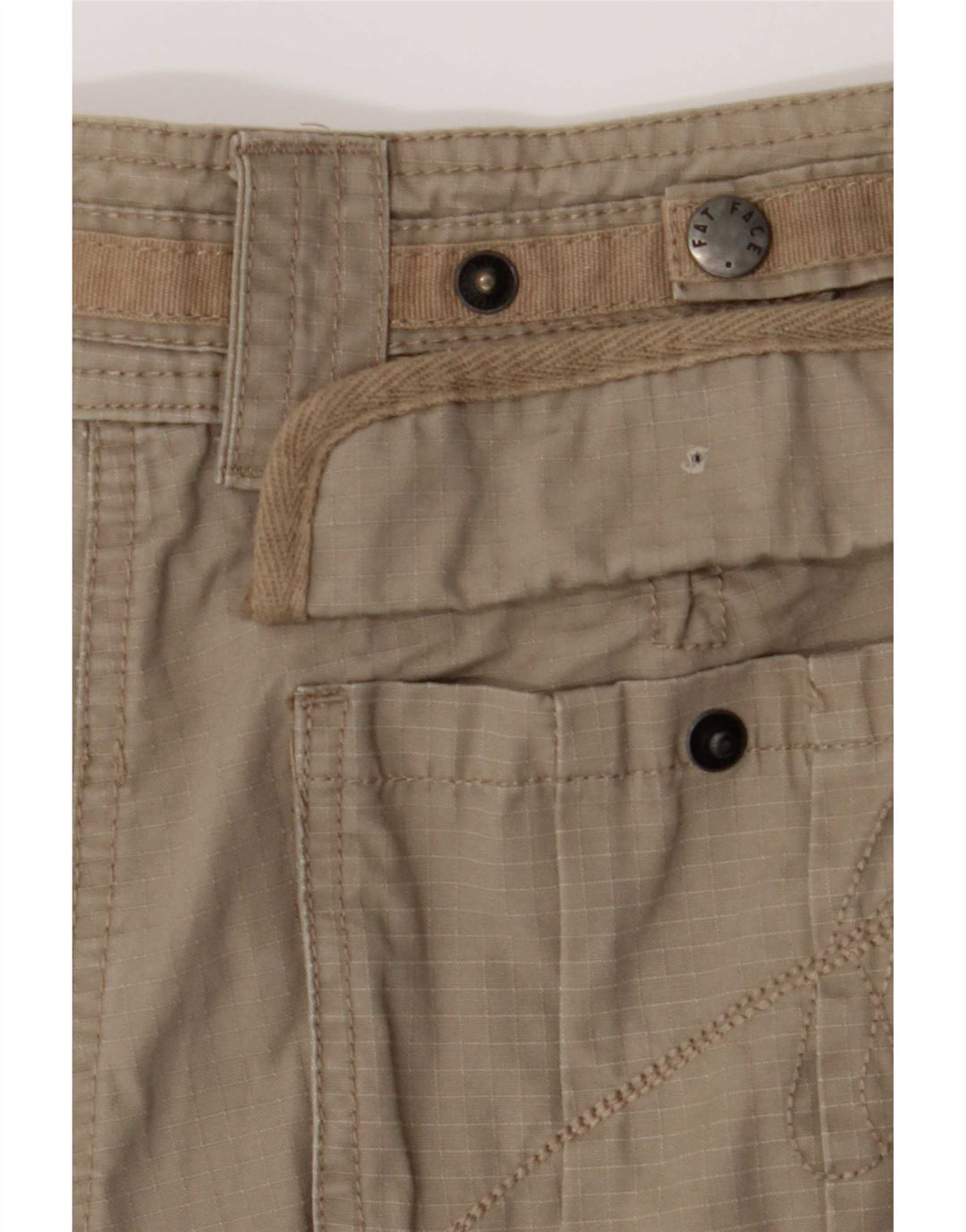 Fat Face Short cargo pour femme UK 12 Medium W30 Coton kaki