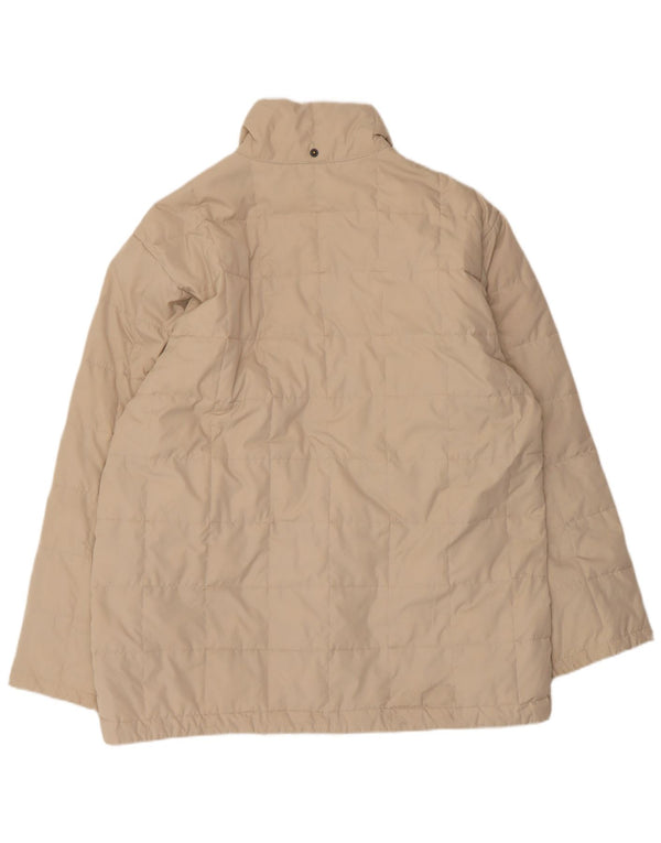 Sergio Tacchini Veste matelassée pour homme UK 40 Large Beige Polyester