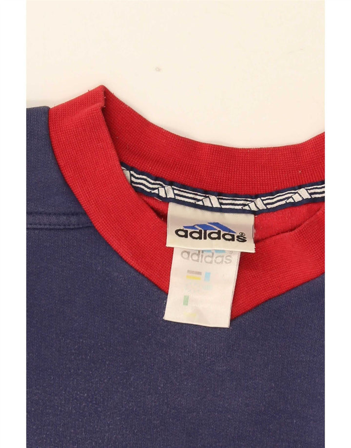 Adidas Sweat-shirt pour homme Bleu marine moyen Colourblock