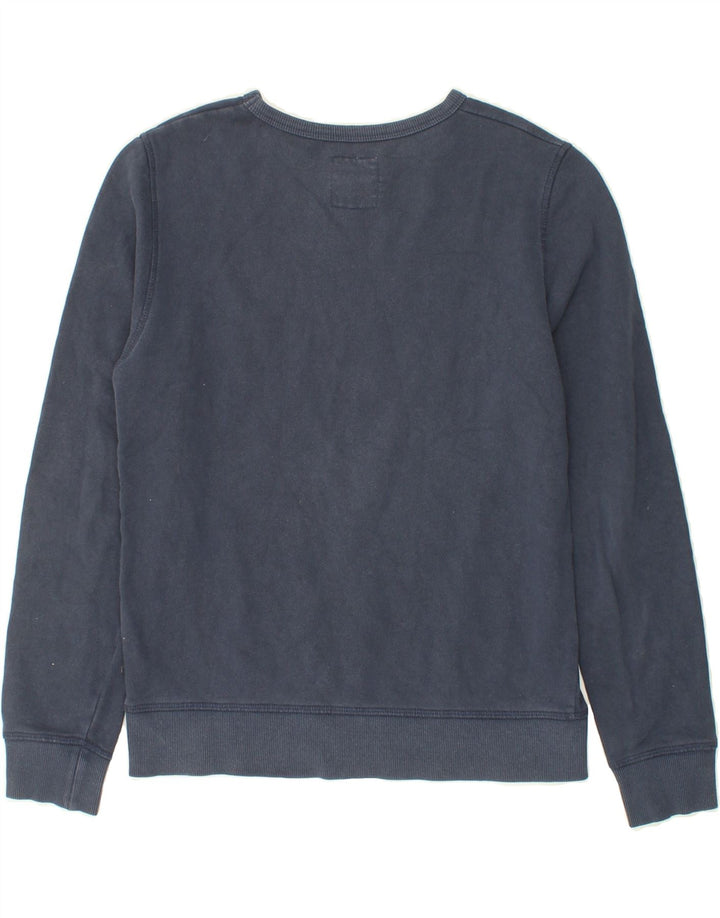 LEVI'S Boys Graphic Sweatshirt Jumper 13-14 Years Navy Blue Cotton Vintage Levi's and Second-Hand Levi's from Messina Hembry 