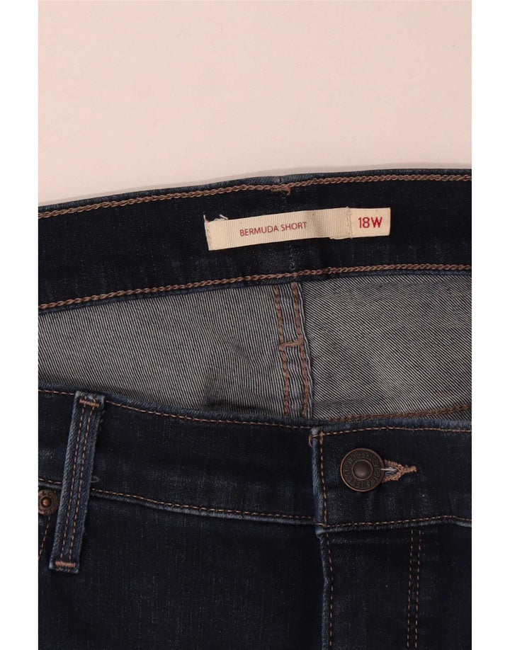 Levi's Bermuda Denim Femme US 18 2XL W40 Bleu Coton