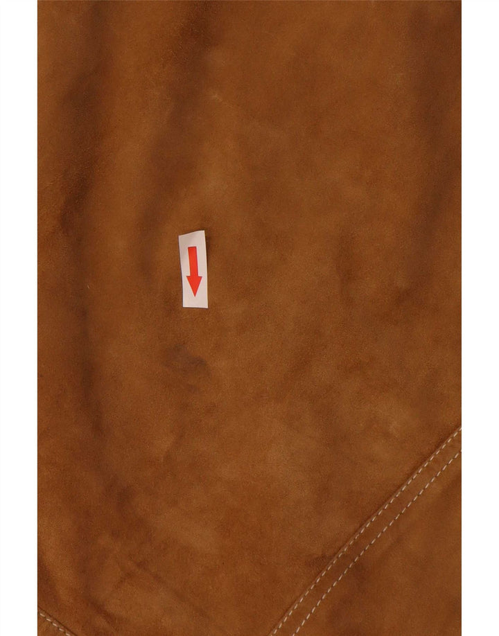 veste en daim homme vintage IT 52 XL Cuir Beige