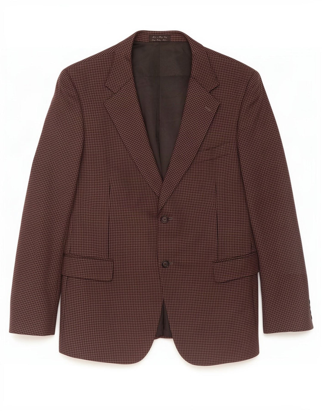 Durban Veste blazer à 2 boutons pour homme UK 38 Gris moyen Pied-de-poule Laine vierge