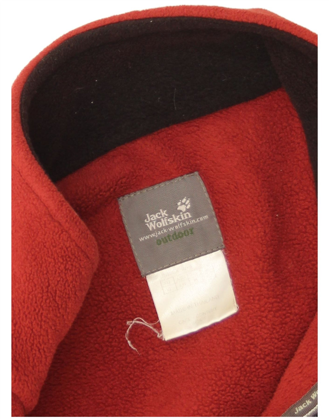 Jack Wolfskin Veste polaire doublée pour homme UK 42 XL Rouge Polyester