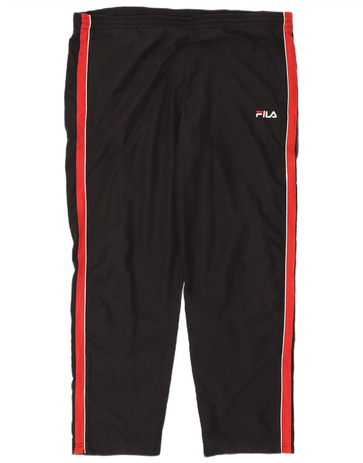 Fila Pantalon de survêtement pour homme XL Noir Colourblock Polyester
