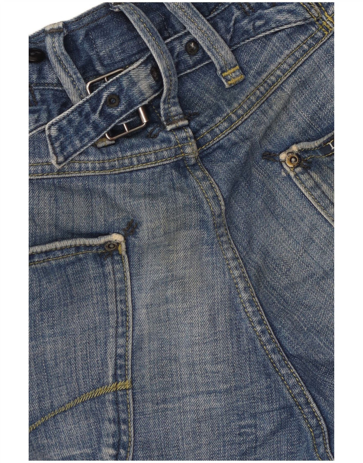 Lee Short en jean vert Cinch W29 pour homme, petit coton bleu