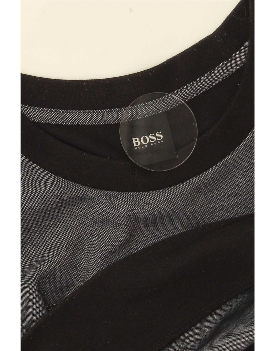 Hugo Boss Homme Sweat-shirt graphique en coton color block gris moyen
