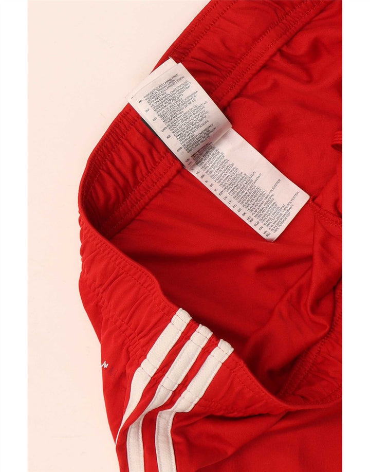 Adidas Short de sport pour femme UK 14 Rouge moyen Polyester