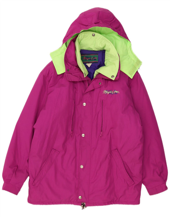 Fila Veste matelassée à capuche pour homme IT 52 XL Rose Colorblock Polyester