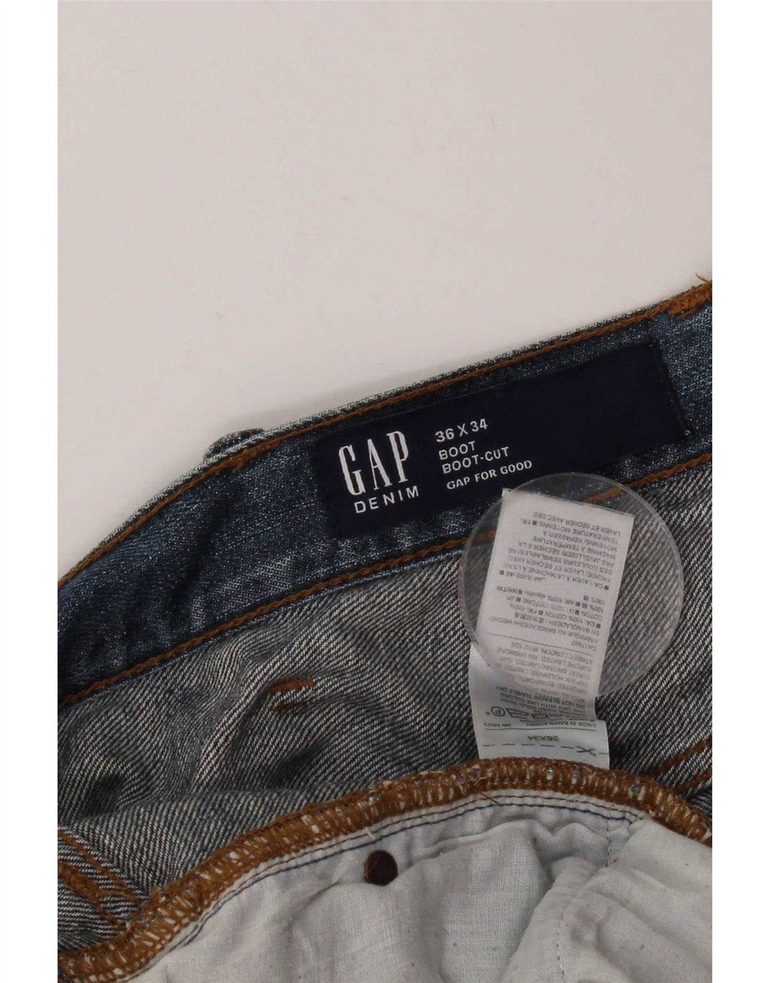 Gap Jean Bootcut Homme W36 L34 Bleu Coton