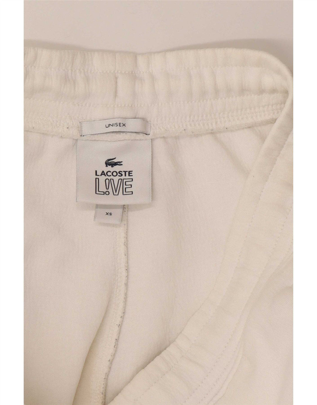 Lacoste Pantalon de survêtement graphique XS Blanc Coton