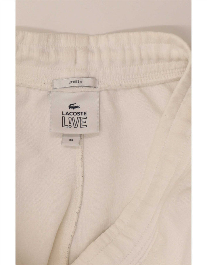 Lacoste Pantalon de survêtement graphique XS Blanc Coton