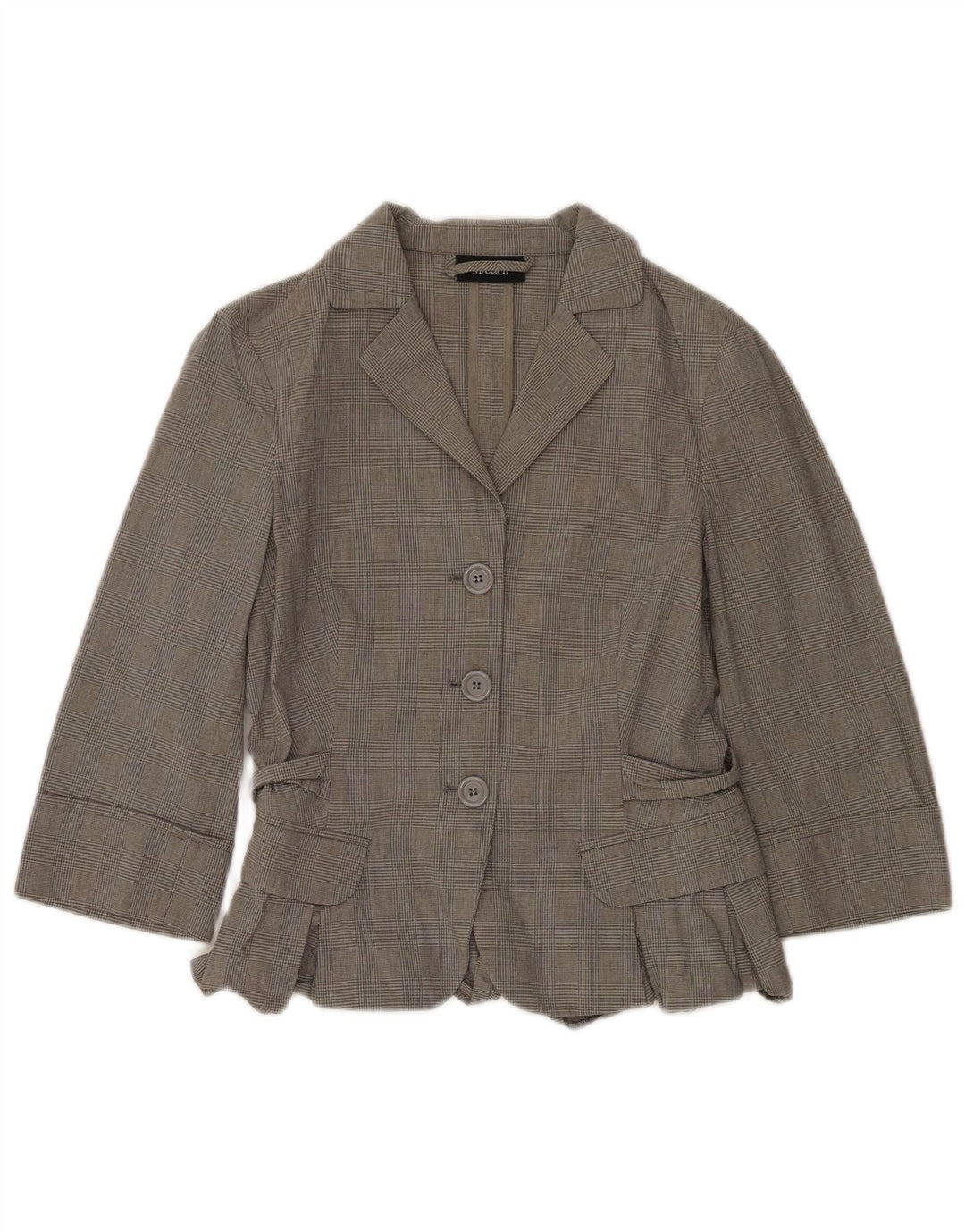 Max & Co. Costume 2 pièces à manches 3/4 pour femme UK 12 Medium W30 L31 Gris à carreaux