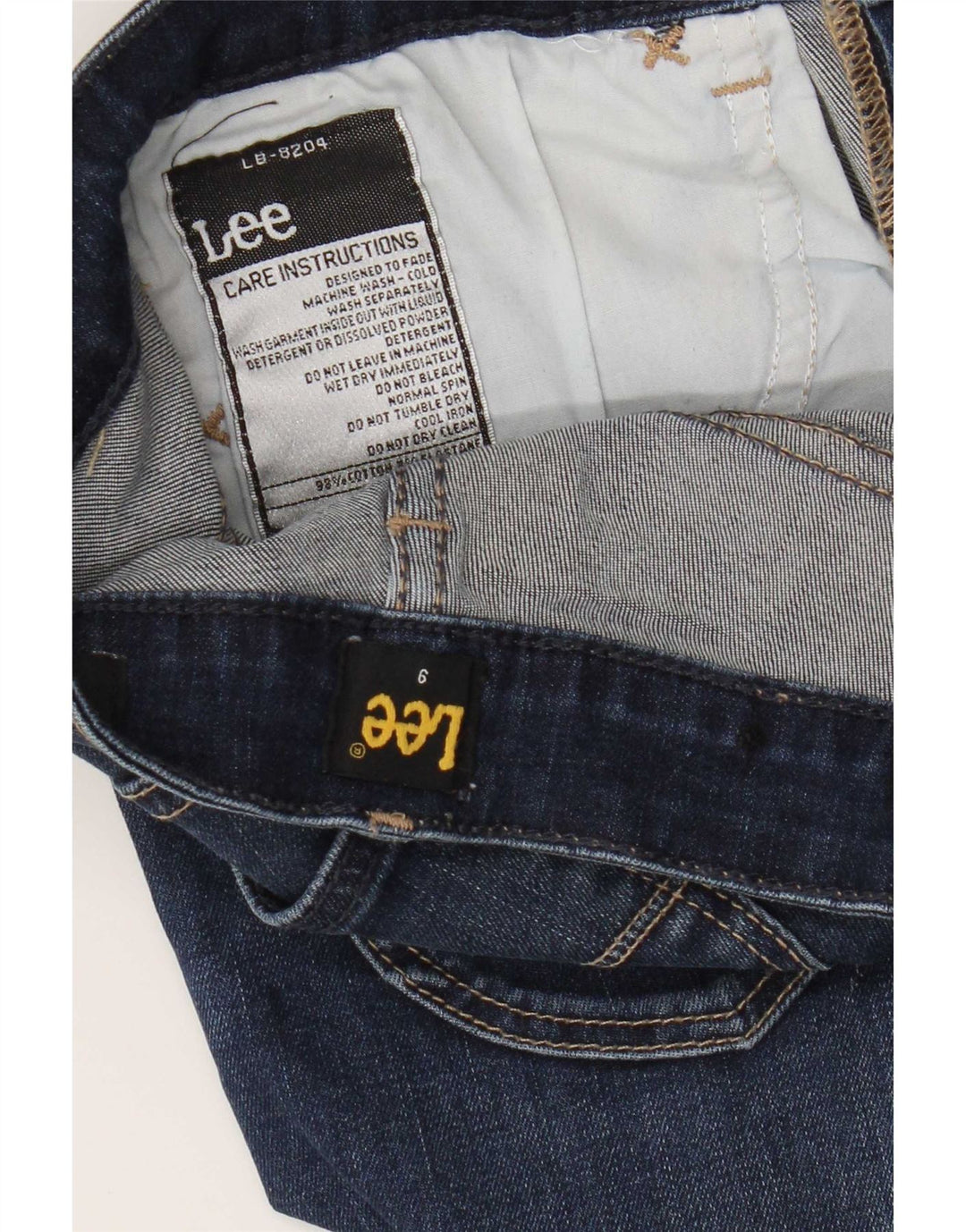 Lee Jeans Bootcut pour femme US 9 Medium W28 L27 Bleu Coton