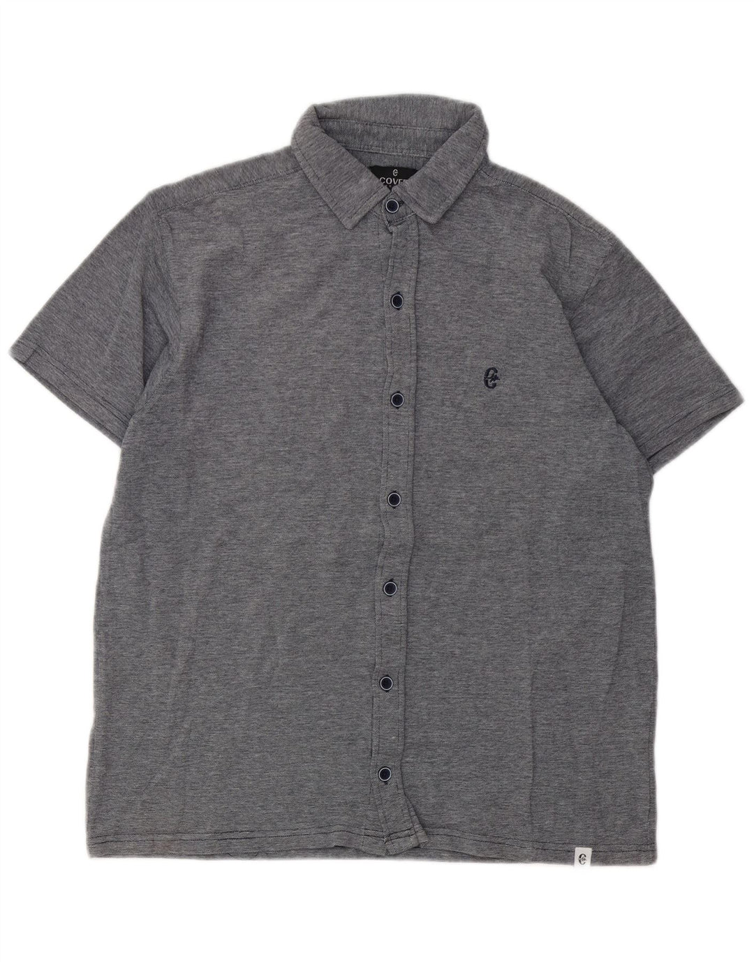 Coveri Chemise à Manches Courtes Homme XL Gris Coton