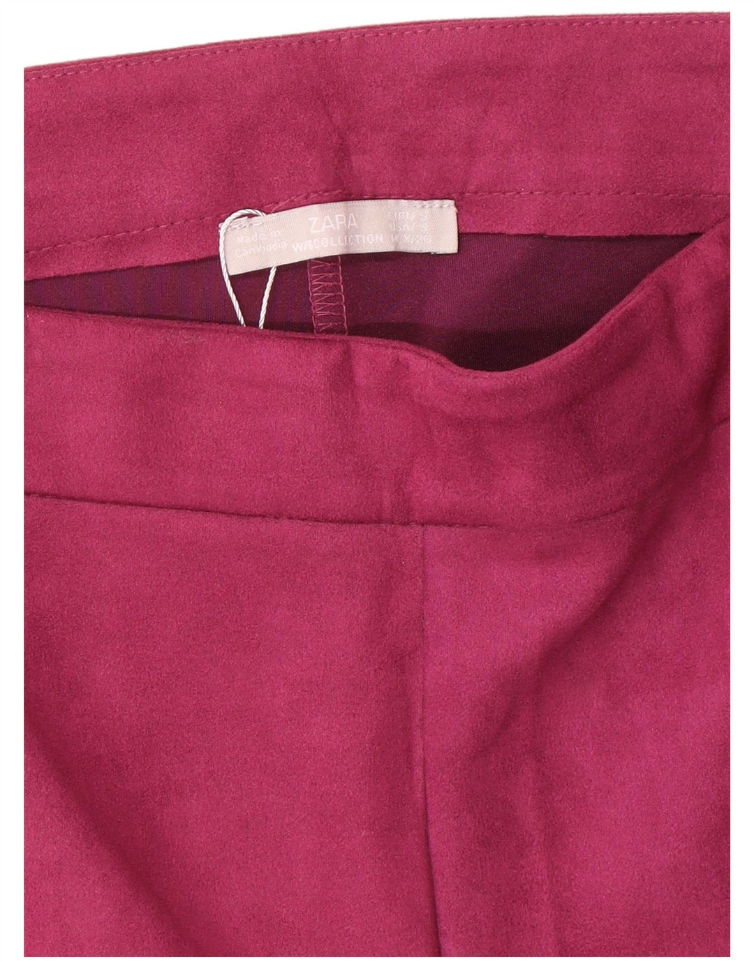 Zara Short décontracté pour femme Petit W26 Rose Polyester