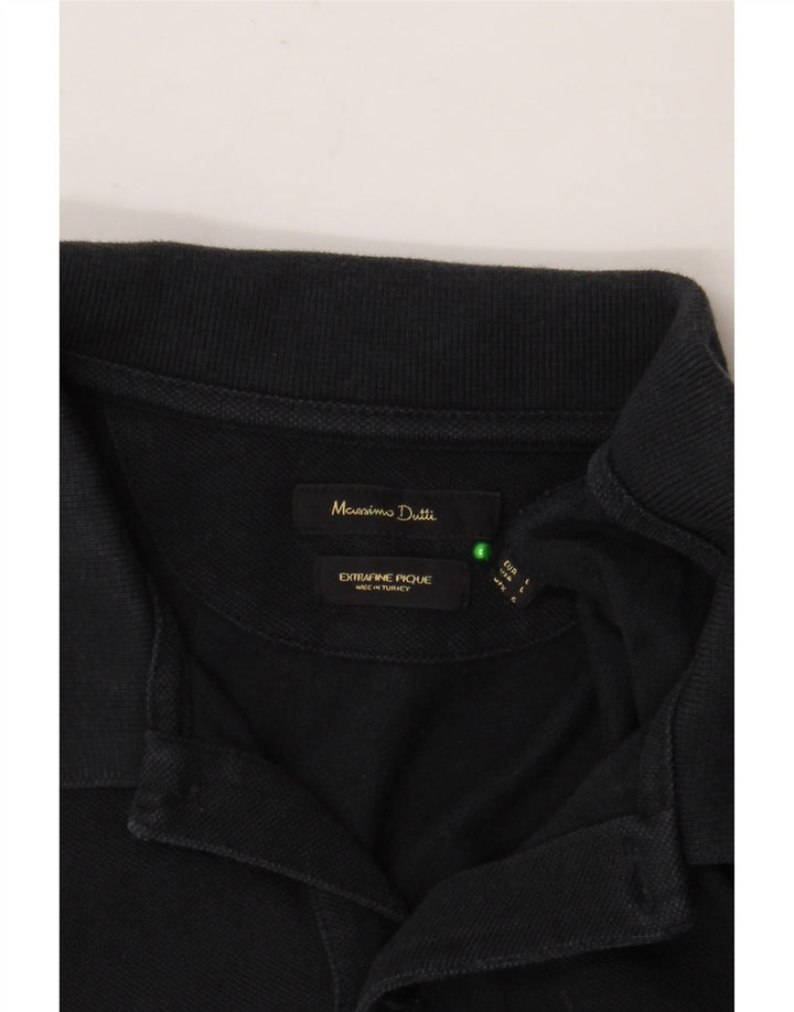Massimo Dutti Polo Homme Grand Noir Coton