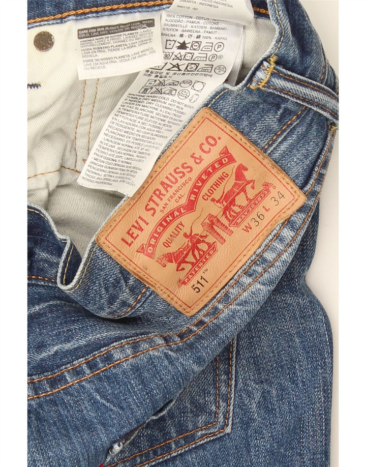 Levi's Jean Slim 511 Homme Bleu W36 L34 Coton