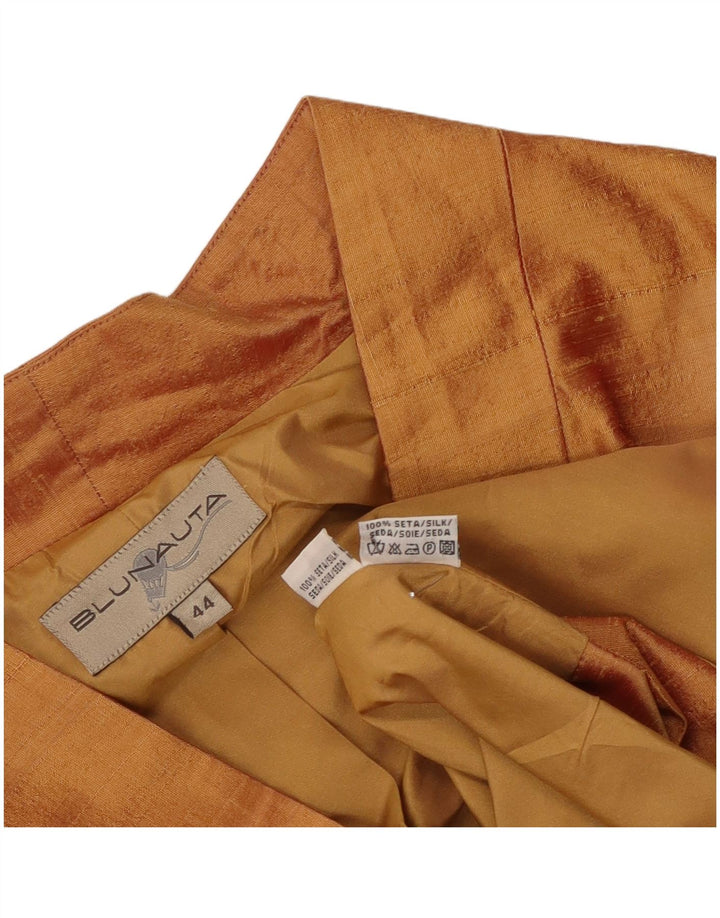 Blunauta Veste Blazer 1 Bouton Femme IT 44 Soie Orange Moyen