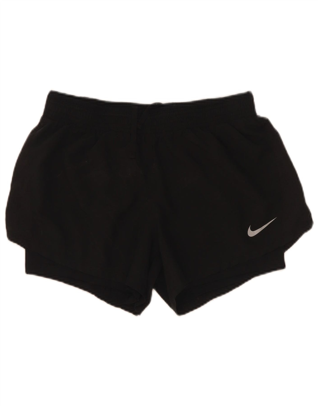 Nike Short de sport pour femme UK 12 Medium Noir Polyester