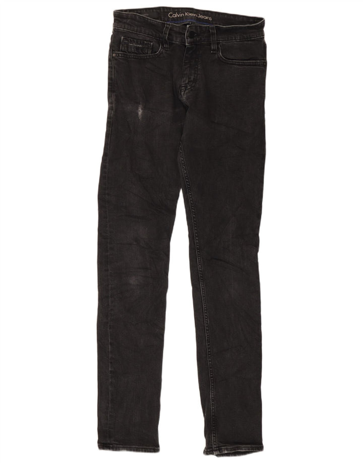 Calvin Klein Jean slim effet vieilli W28 L34 pour homme en coton noir