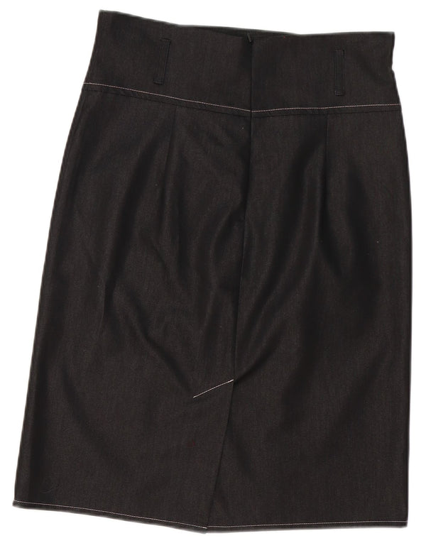 Jupe droite femme Red Or Dead UK 12 Medium W30 coton gris