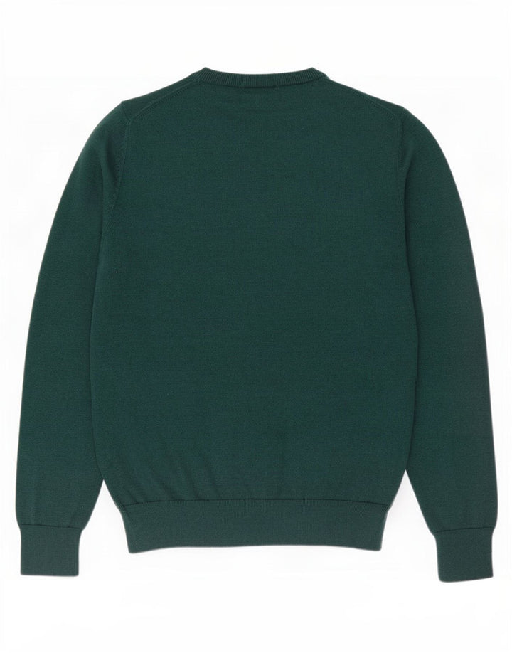 Marks & Spencer Pull Col V Homme Vert Moyen Coton