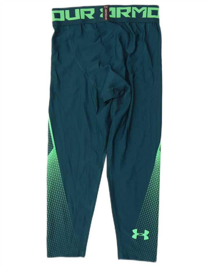 Under Armour Legging Capri Compression Graphic Homme Vert Moyen Géométrique