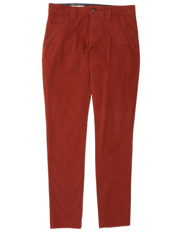 Tommy Hilfiger Pantalon Chino Slim Homme W32 L34 Rouge Coton