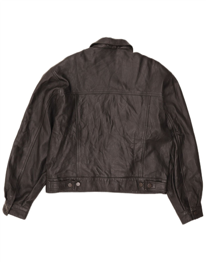 Veste en cuir Bomber homme vintage UK 36 Petit Noir