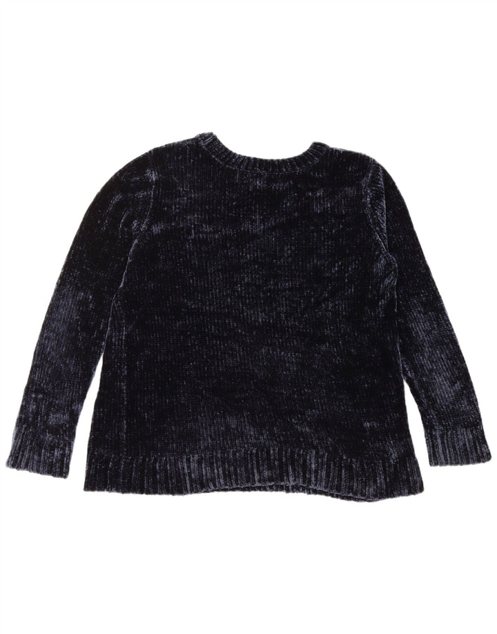 ORVIS Pull à col rond pour femme UK 16 Large Bleu marine Polyester