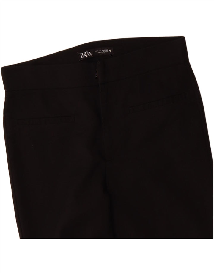 Zara Pantalon décontracté bootcut pour femme Petit W26 L26 Noir