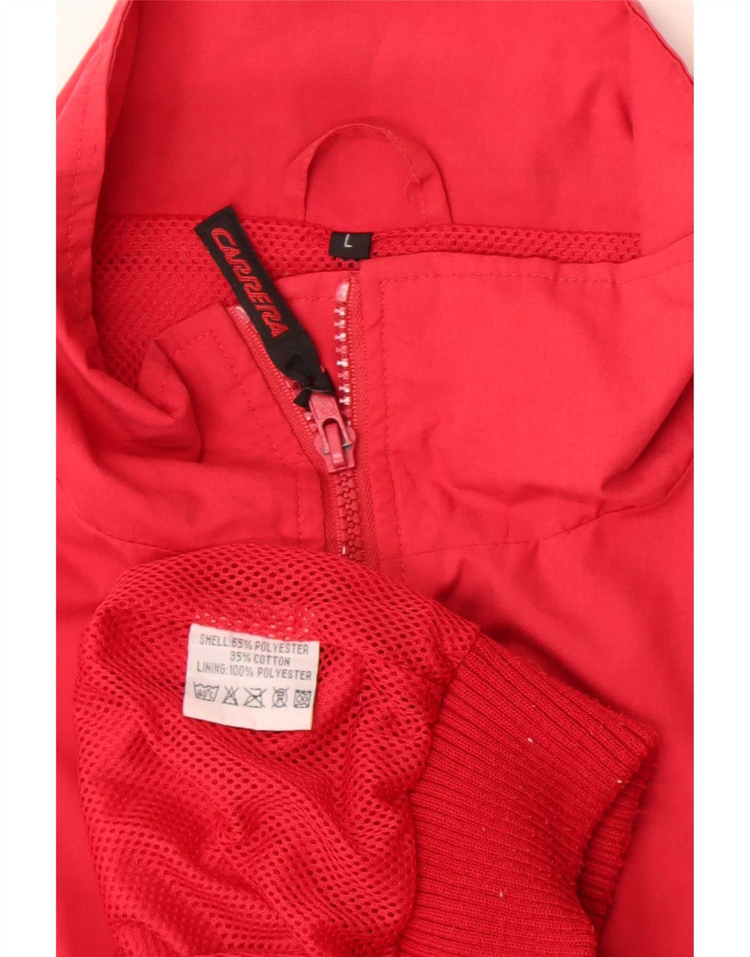 Carrera Mens Graphic Bomber Jacket UK 40 Large Rouge Polyester