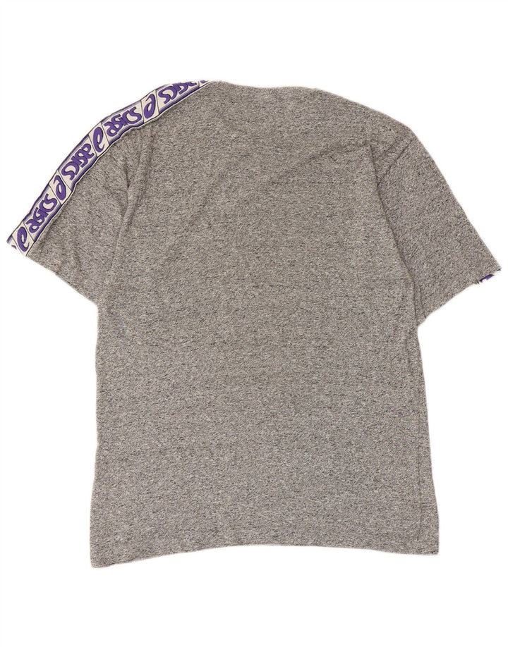 Asics T-Shirt Graphique Homme Petit Gris Moucheté Coton