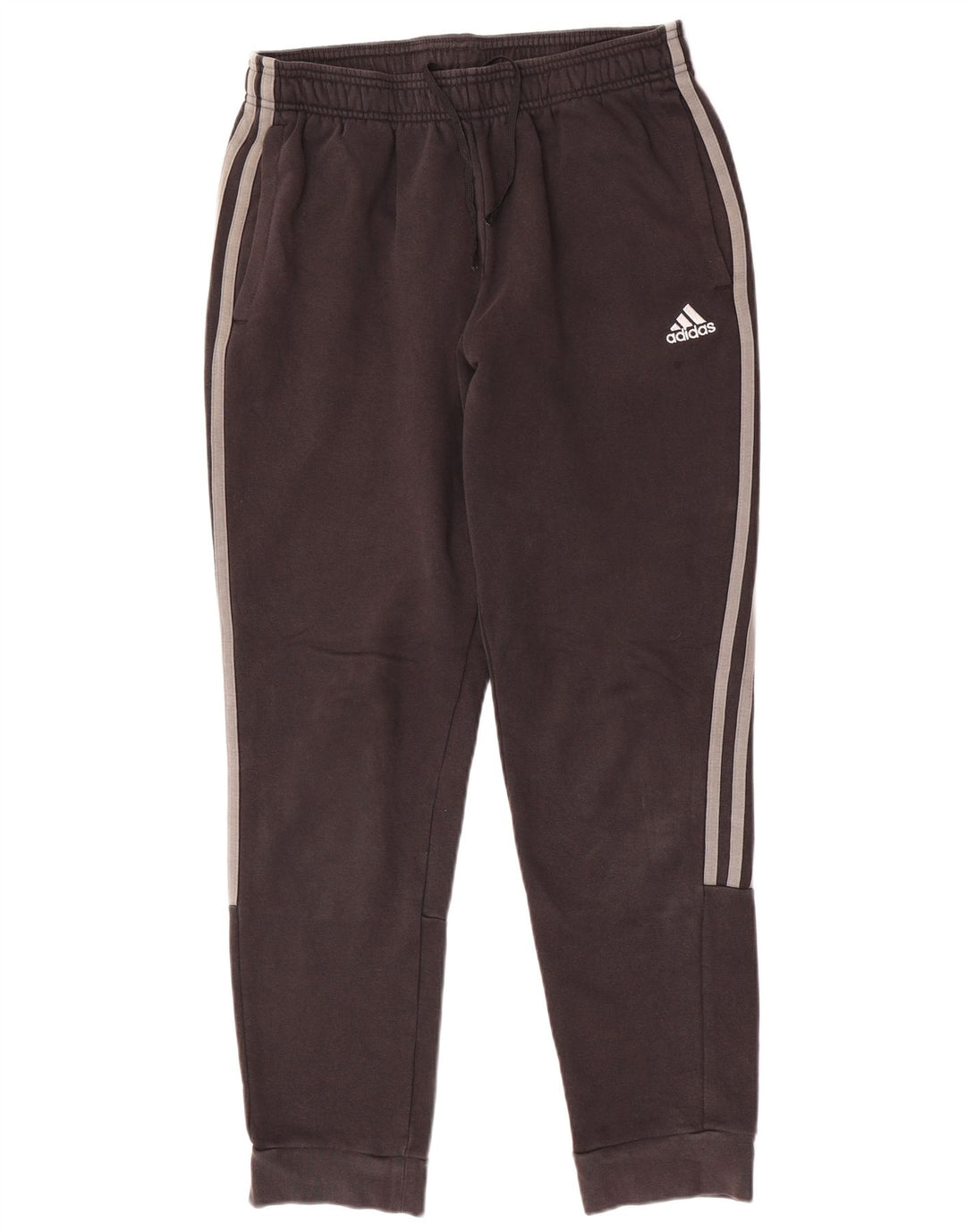 ADIDAS Pantalon de survêtement pour femme Joggers UK 12 Coton noir moyen