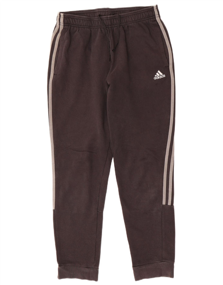 ADIDAS Pantalon de survêtement pour femme Joggers UK 12 Coton noir moyen