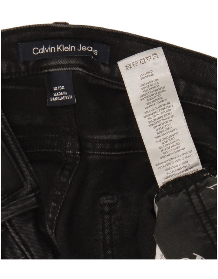 CALVIN KLEIN Jean skinny pour femme US 10 Medium W30 L28 Coton noir