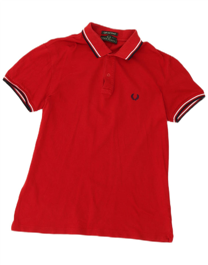 Fred Perry Polo Homme Rouge Moyen Coton
