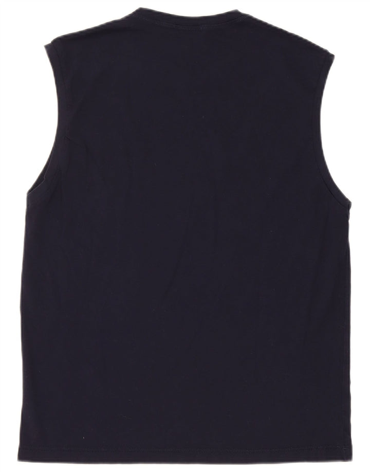 Gian Marco Venturi Débardeur Graphique Homme Grand Bleu Marine Coton