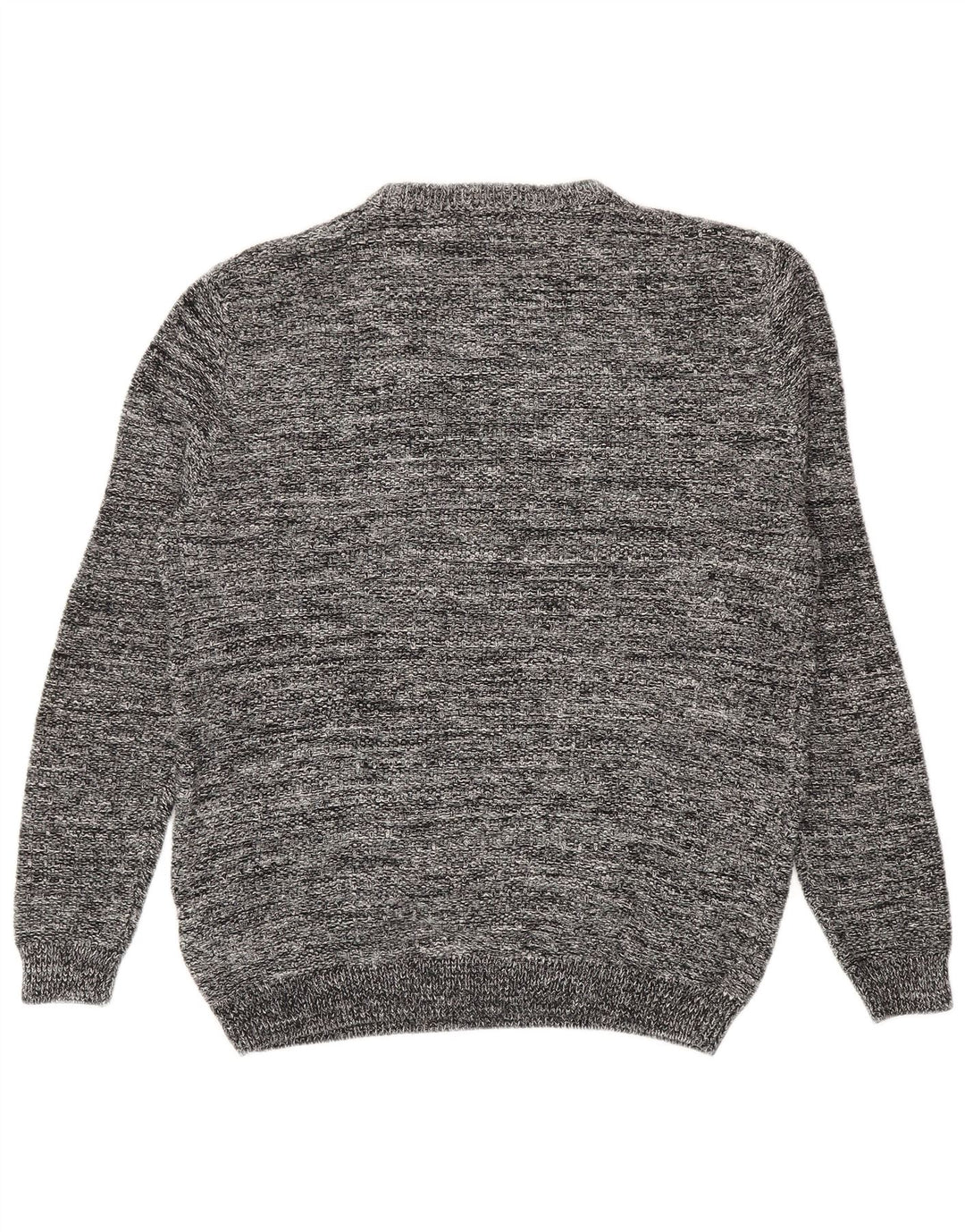 Zara Pull ras du cou pour homme en acrylique moucheté grand gris