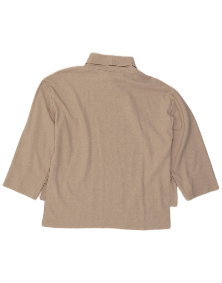 Zara Femme Top Manches 3/4 UK 16 Large Beige