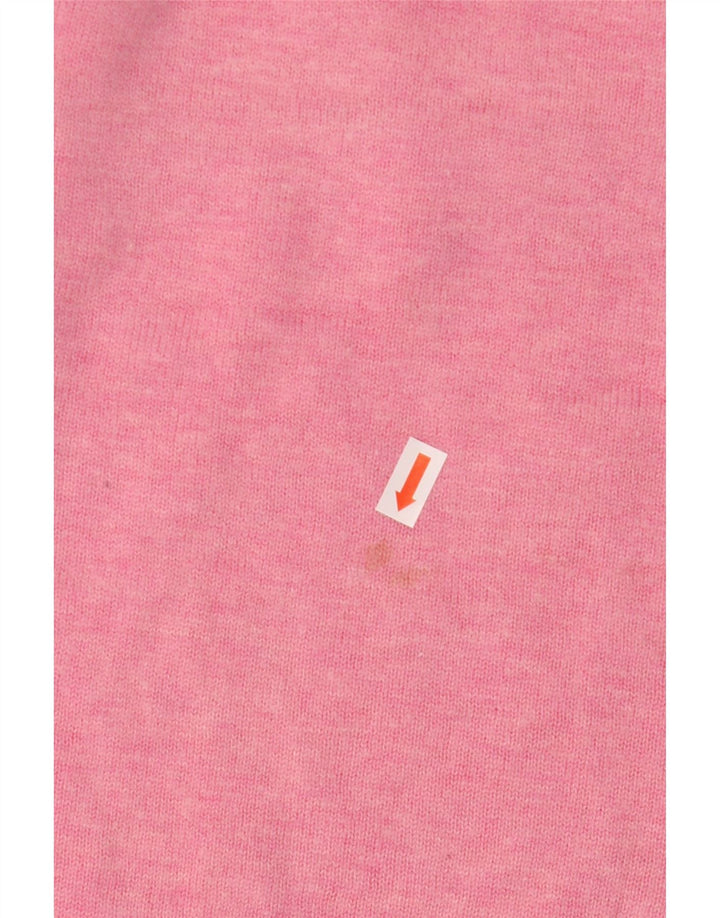 Joules Pull surdimensionné à col rond pour femme UK 14 Large Rose Polyamide