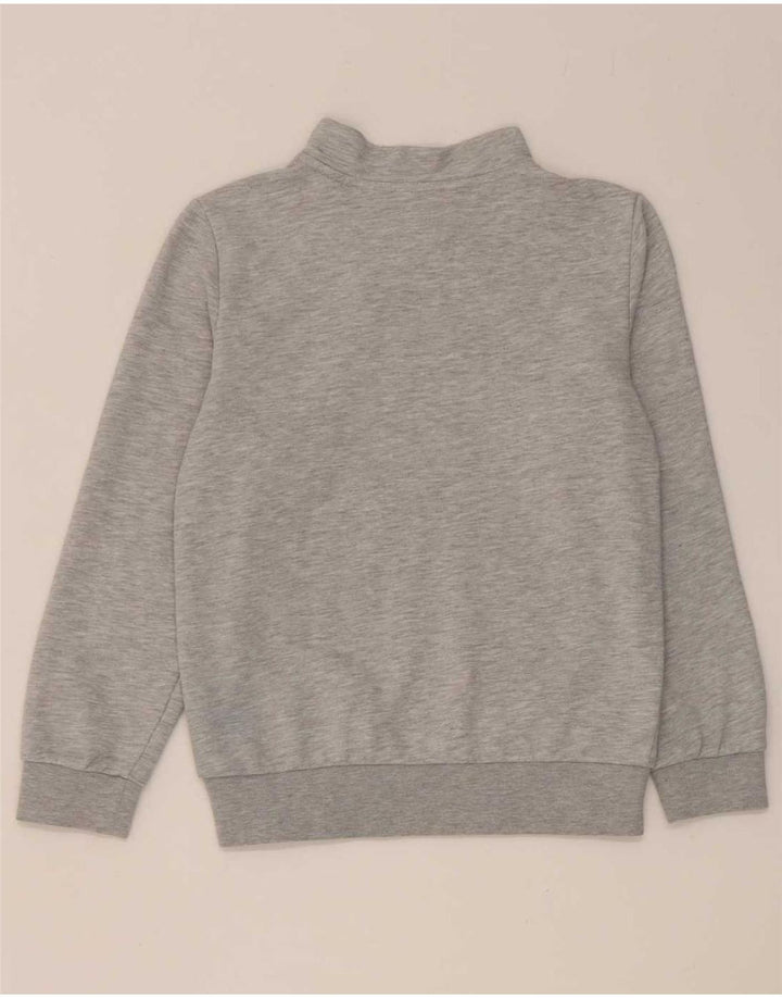 Puma Sweat-shirt à col zippé garçon 11-12 ans Gris Moucheté