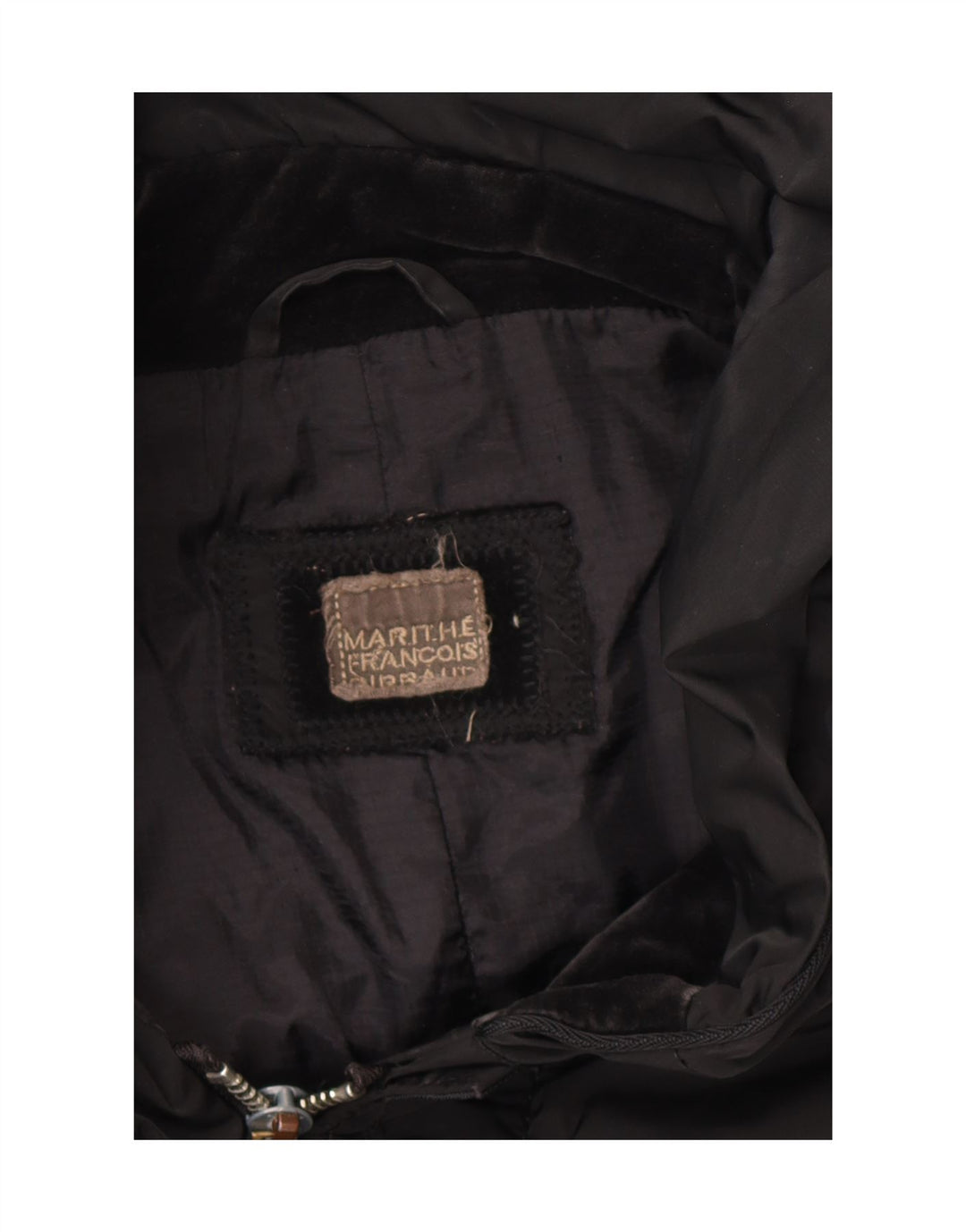 Marithe François Girbaud Manteau coupe-vent pour femme IT 46 Large Noir